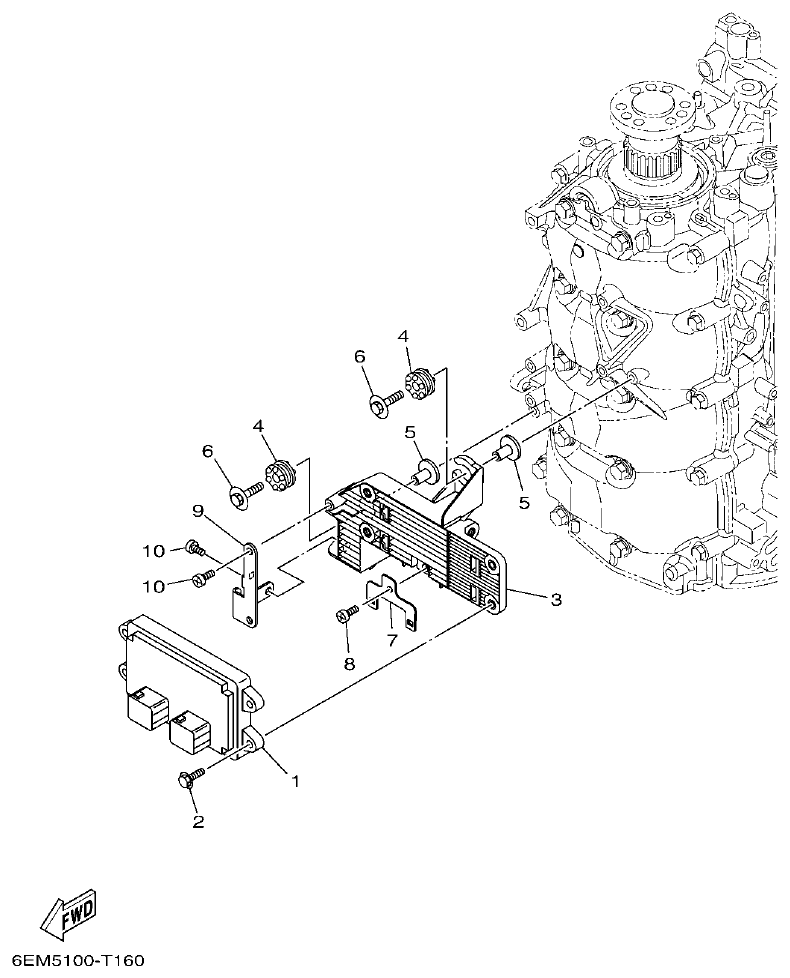 Yamaha F130AET, FL130AET ELECTRICAL 1 parts diagram